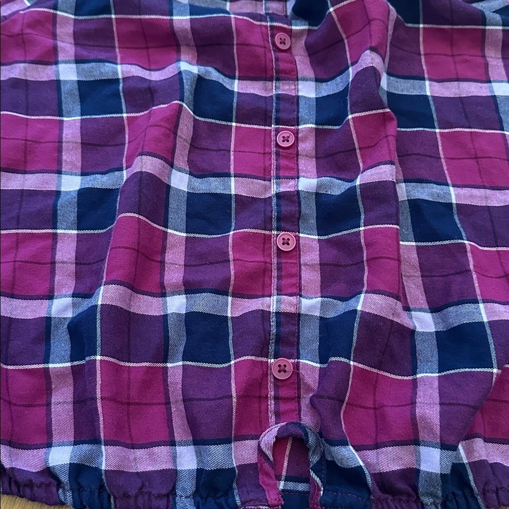 The Children's Place Girls Plaid Long Sleeve Shirt XXL 16 - Picture 2 of 7